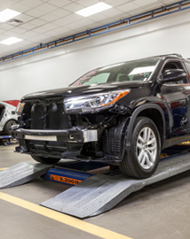 Toyota on vehicle lift | Orem Toyota ES in Orem UT