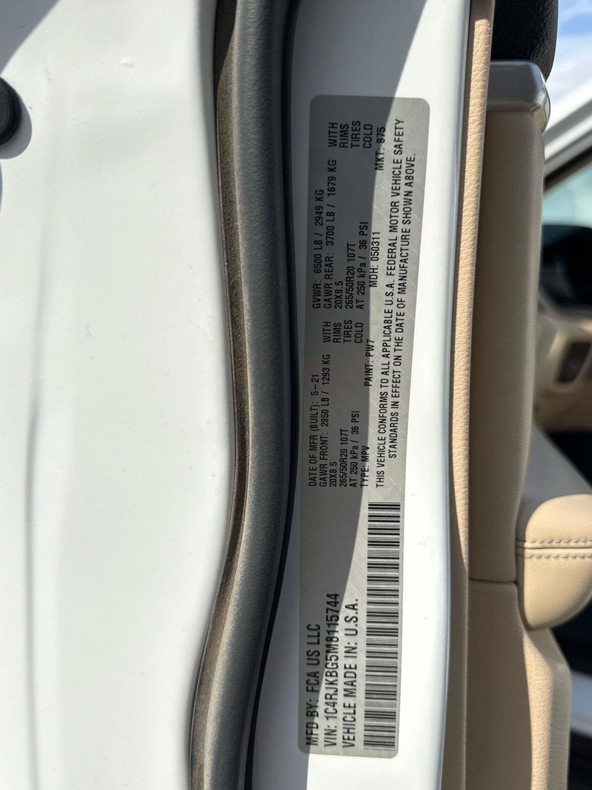 2021 Jeep Grand Cherokee L Limited