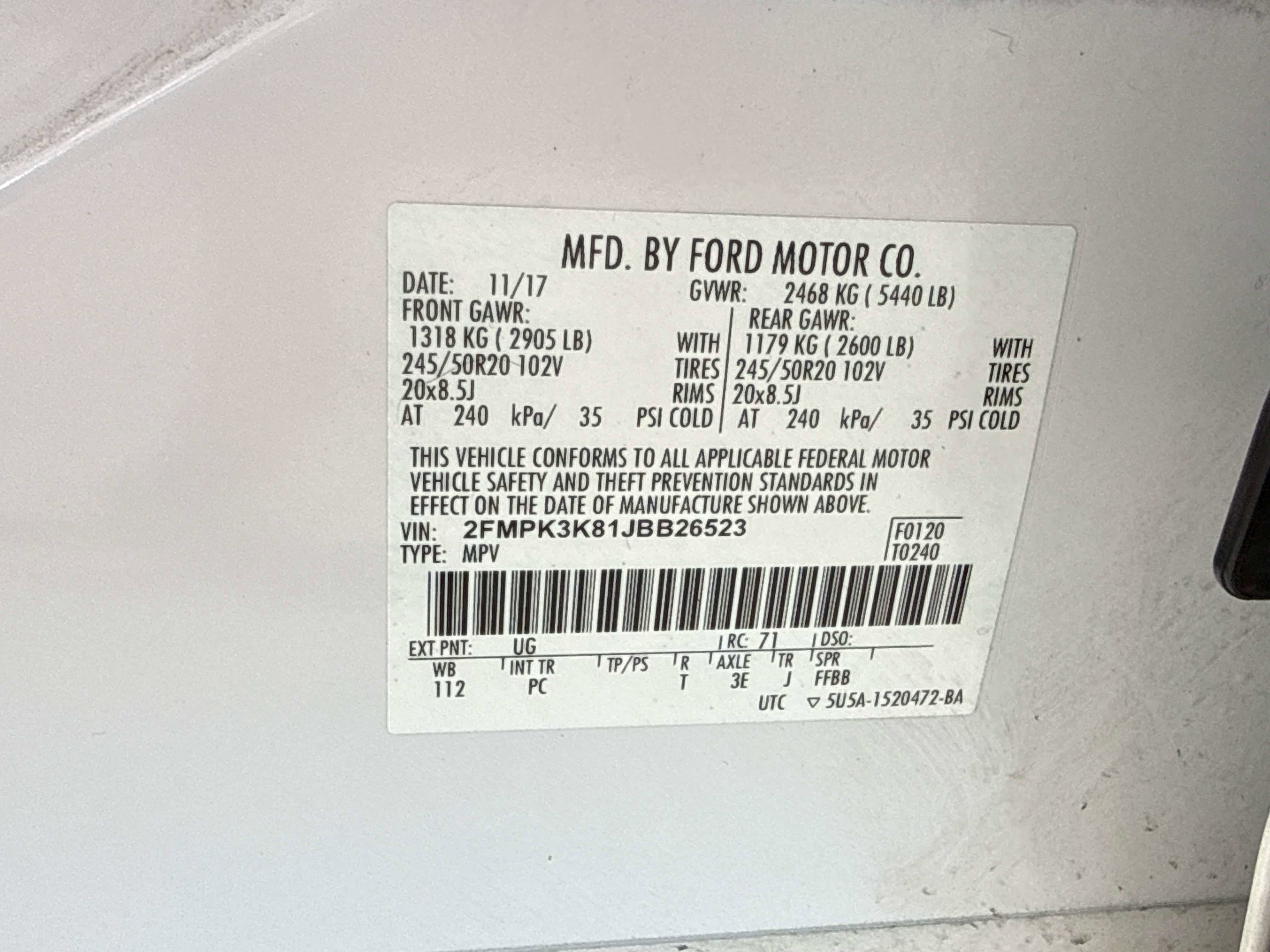 2018 Ford Edge Titanium