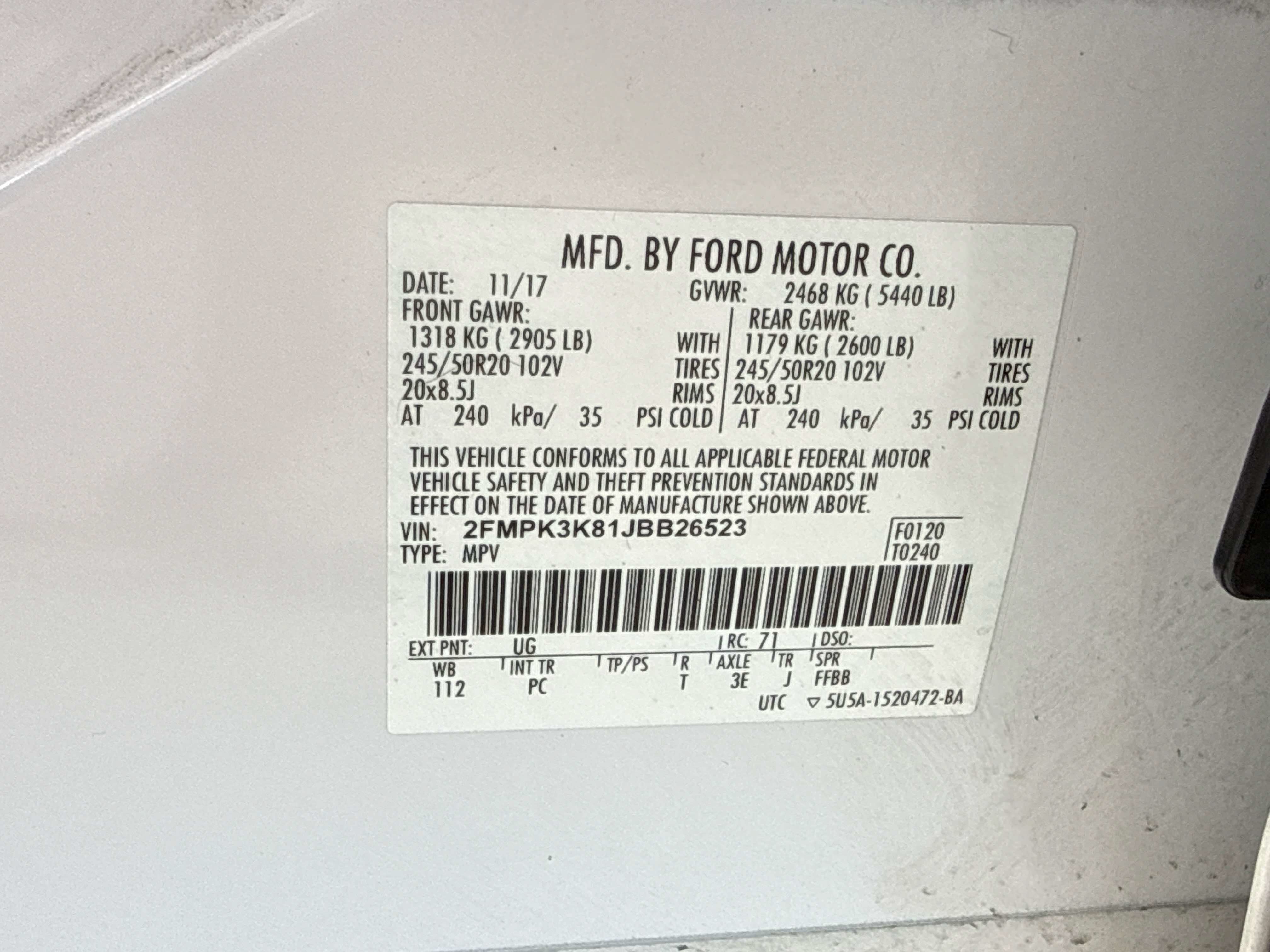 2018 Ford Edge Titanium