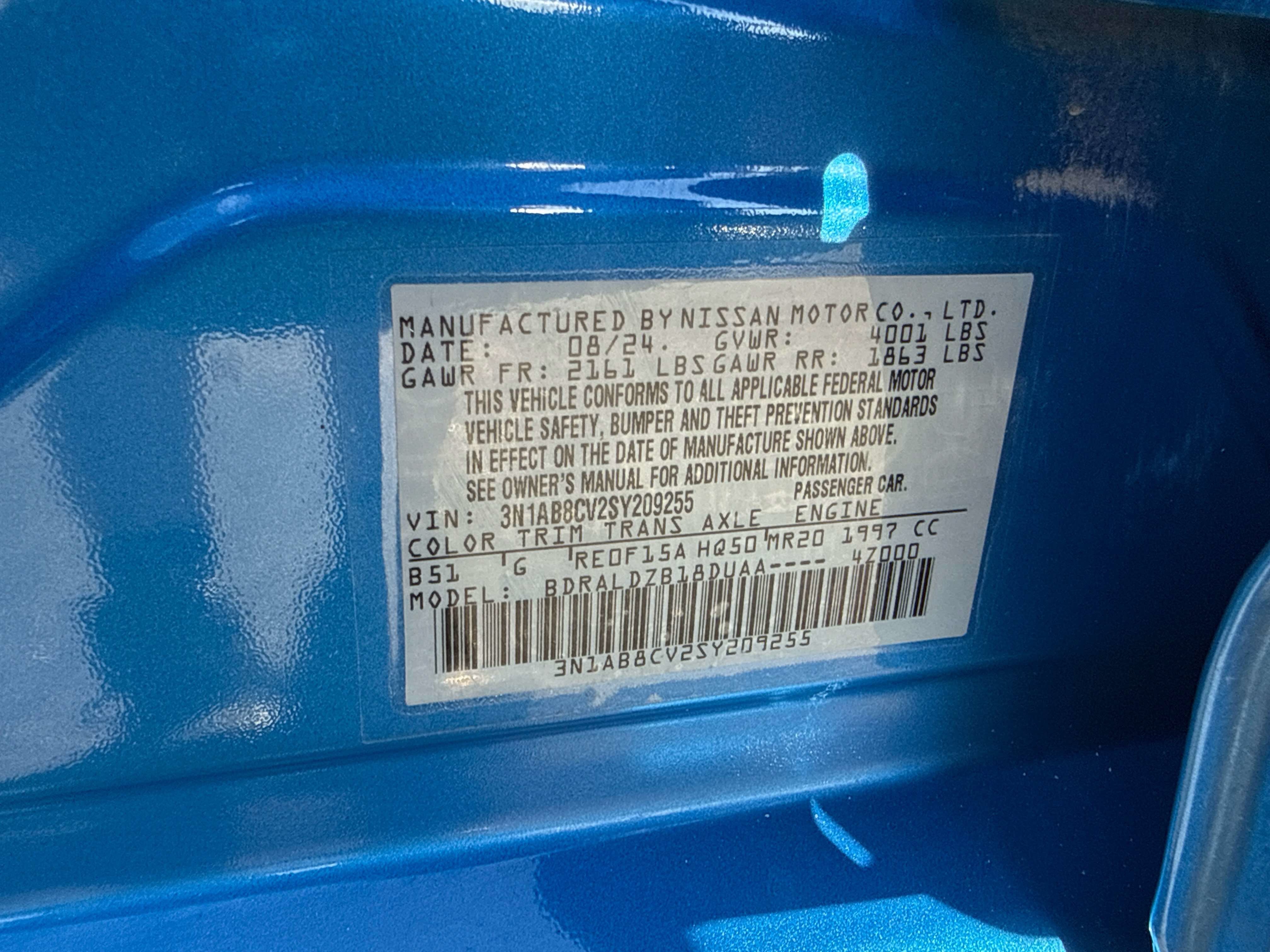 2025 Nissan Sentra SV