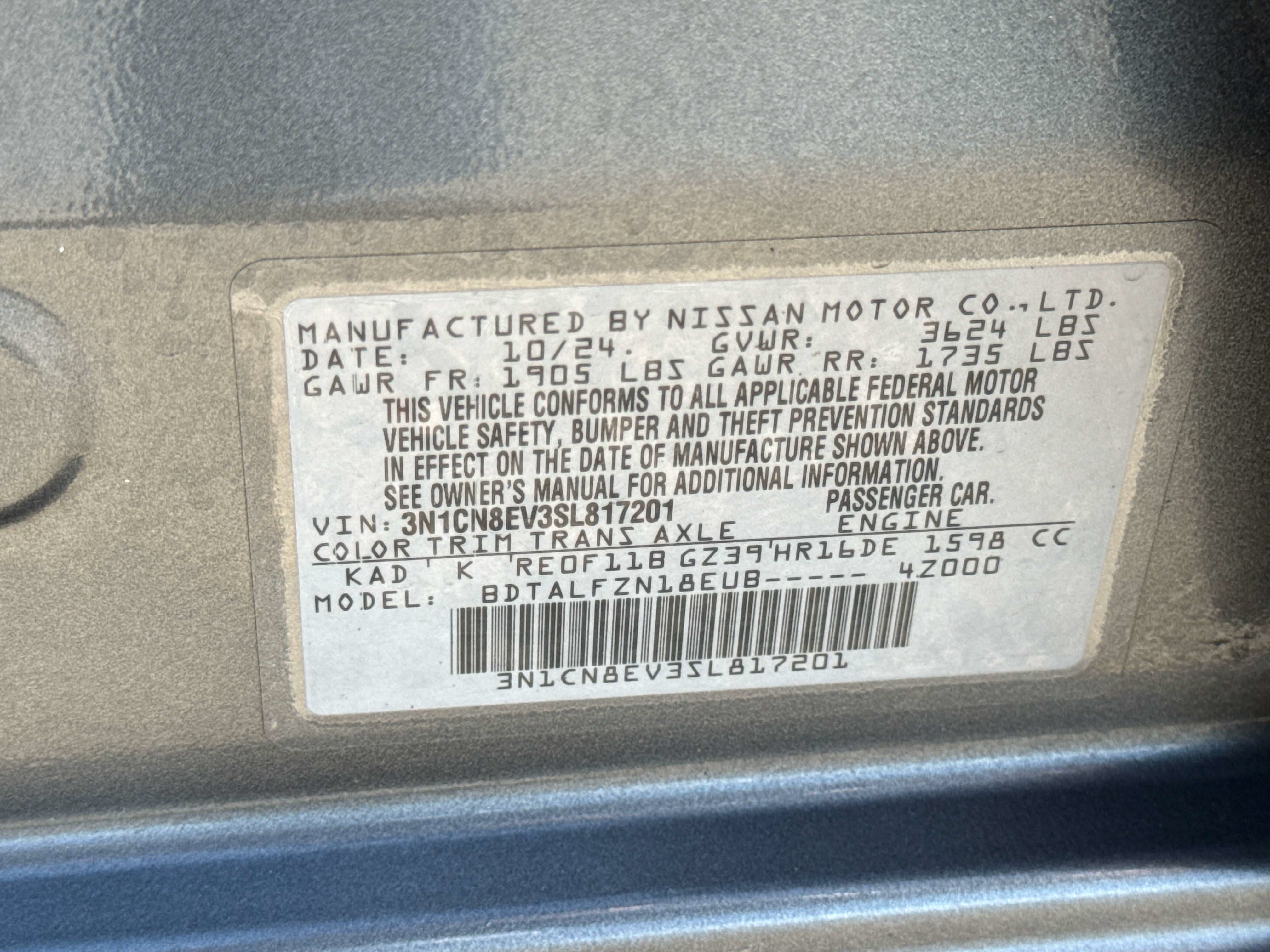 2025 Nissan Versa SV