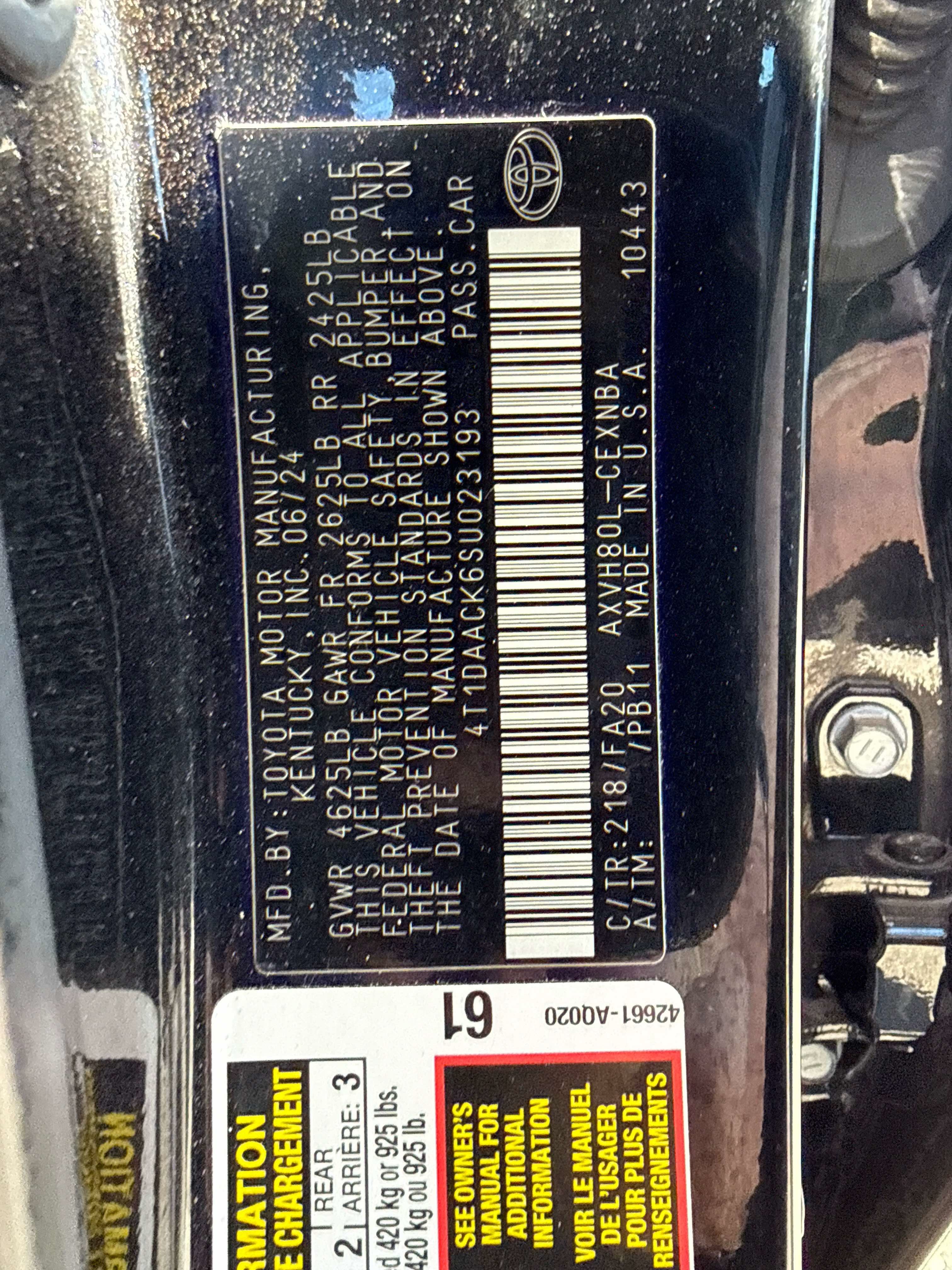 2025 Toyota Camry LE