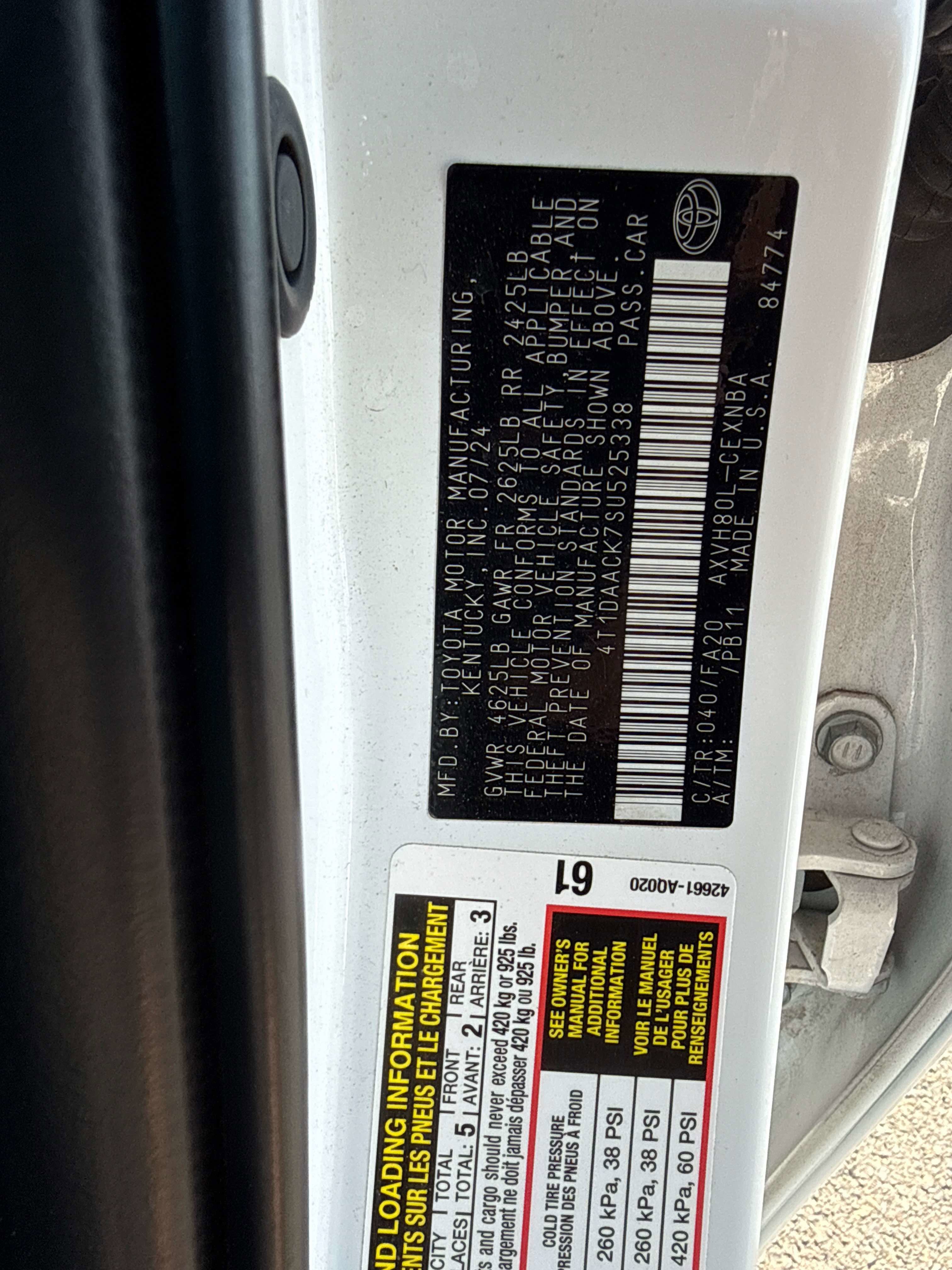 2025 Toyota CAMRY LE
