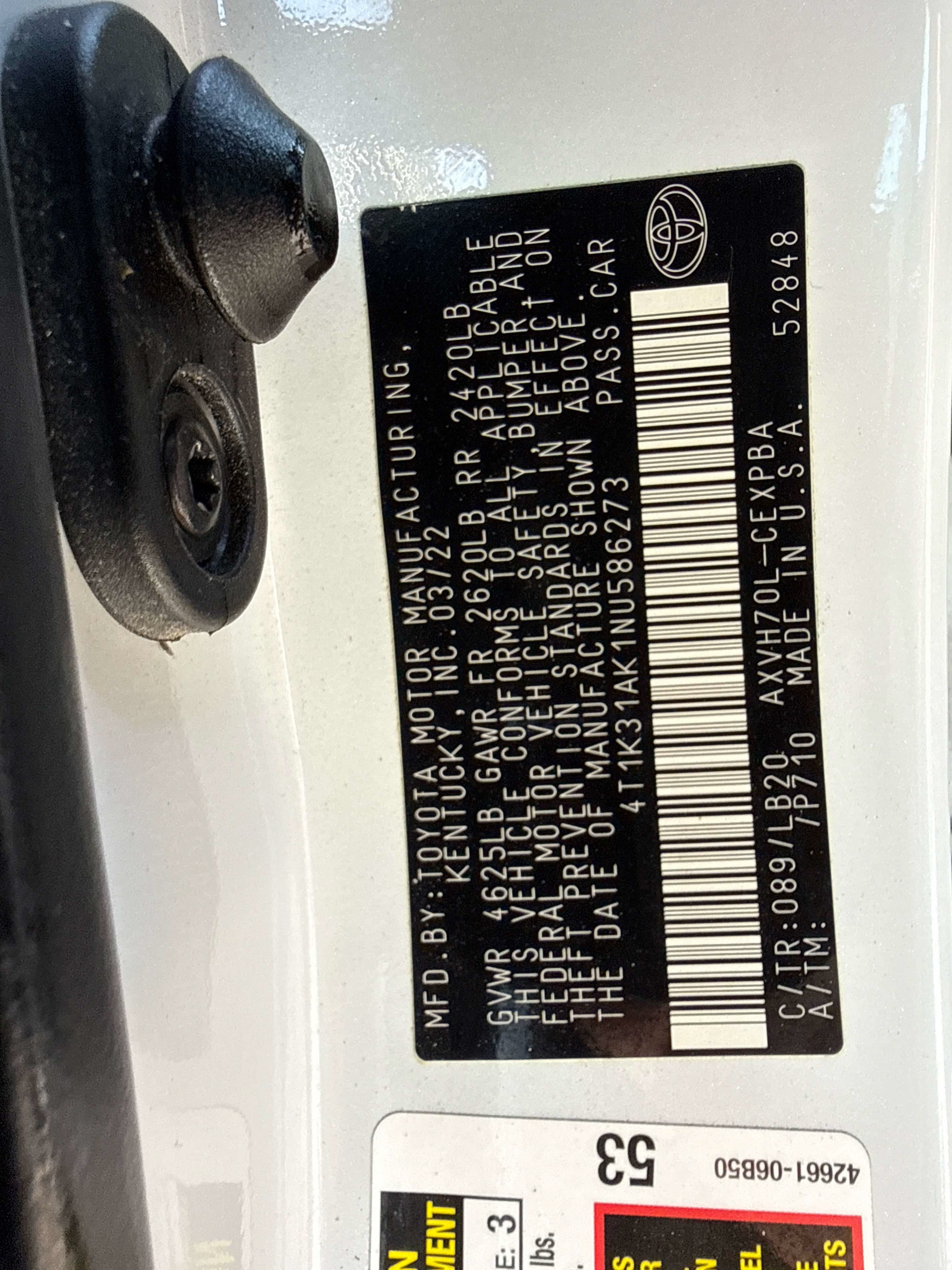 2022 Toyota Camry Hybrid Hybrid XSE