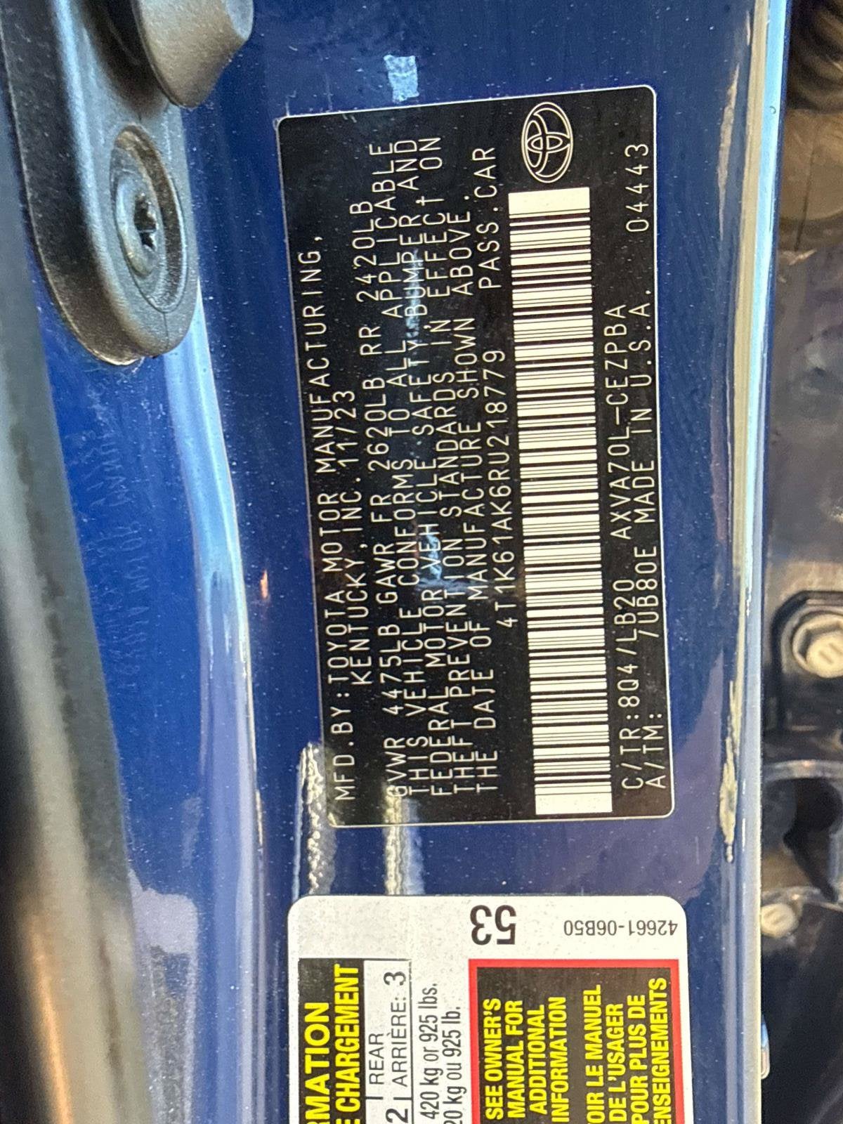 2024 Toyota Camry XSE