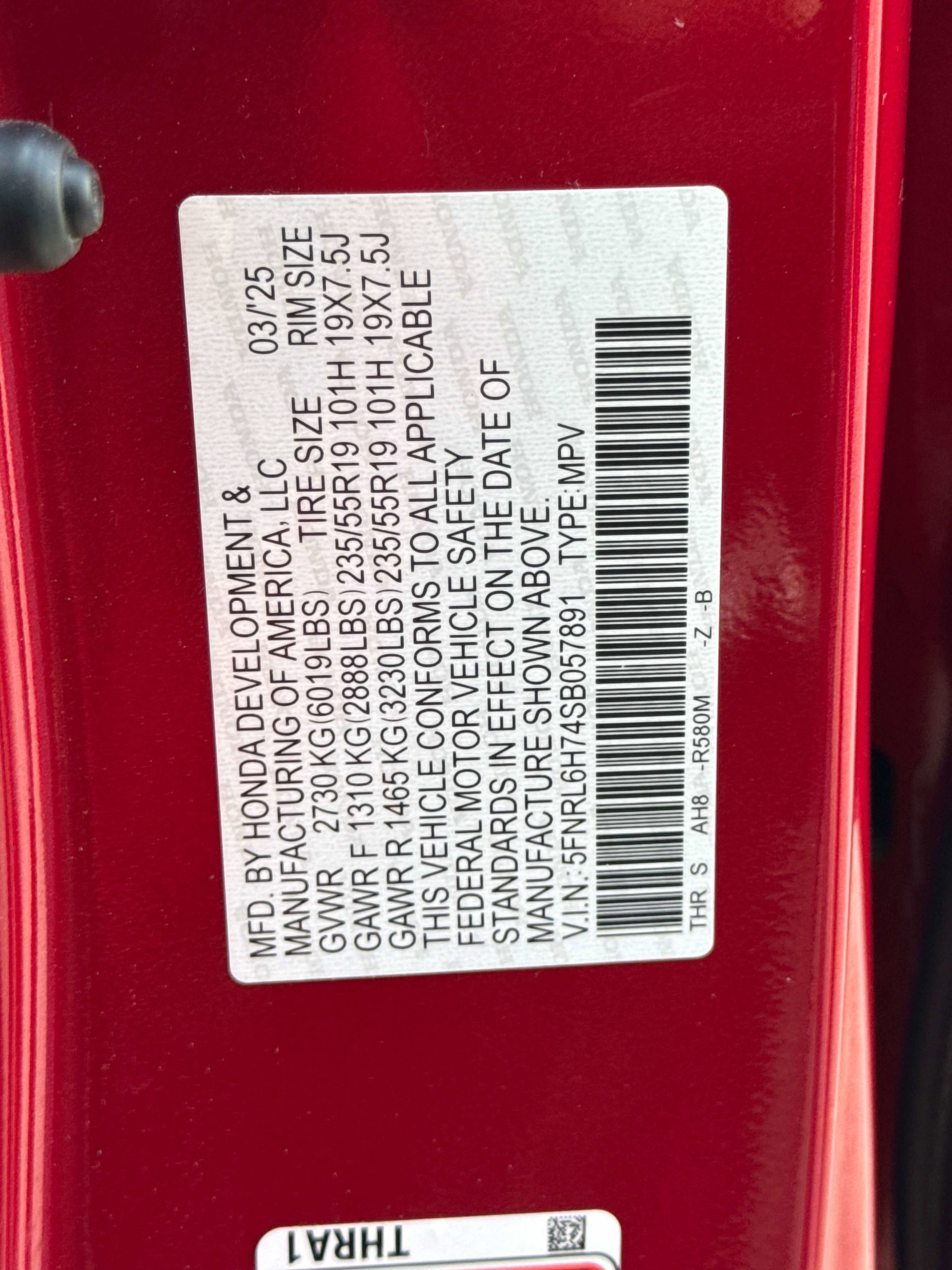 2025 Honda Odyssey Sport-L