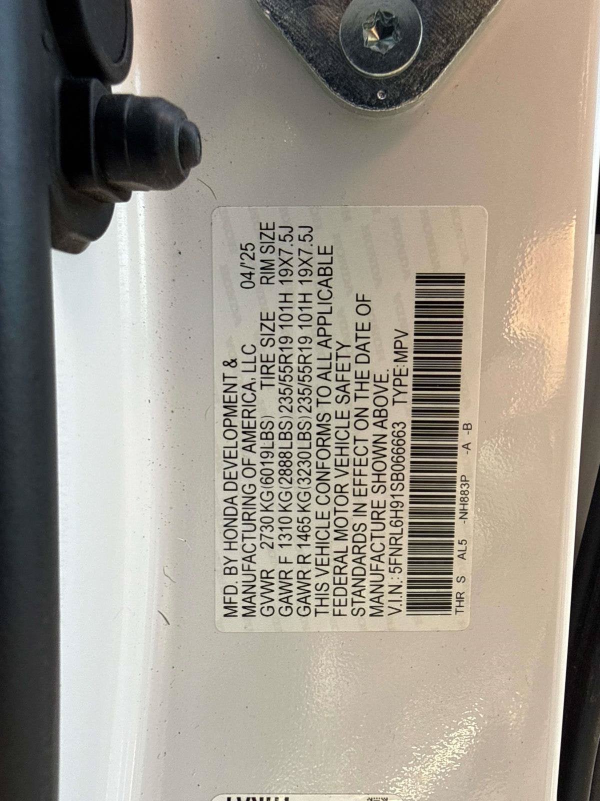 2025 Honda Odyssey Elite