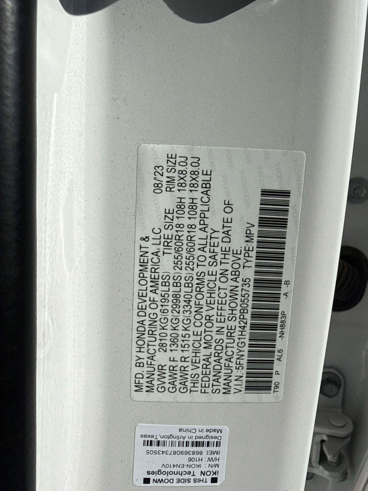 2023 Honda Pilot EX-L 8 Passenger