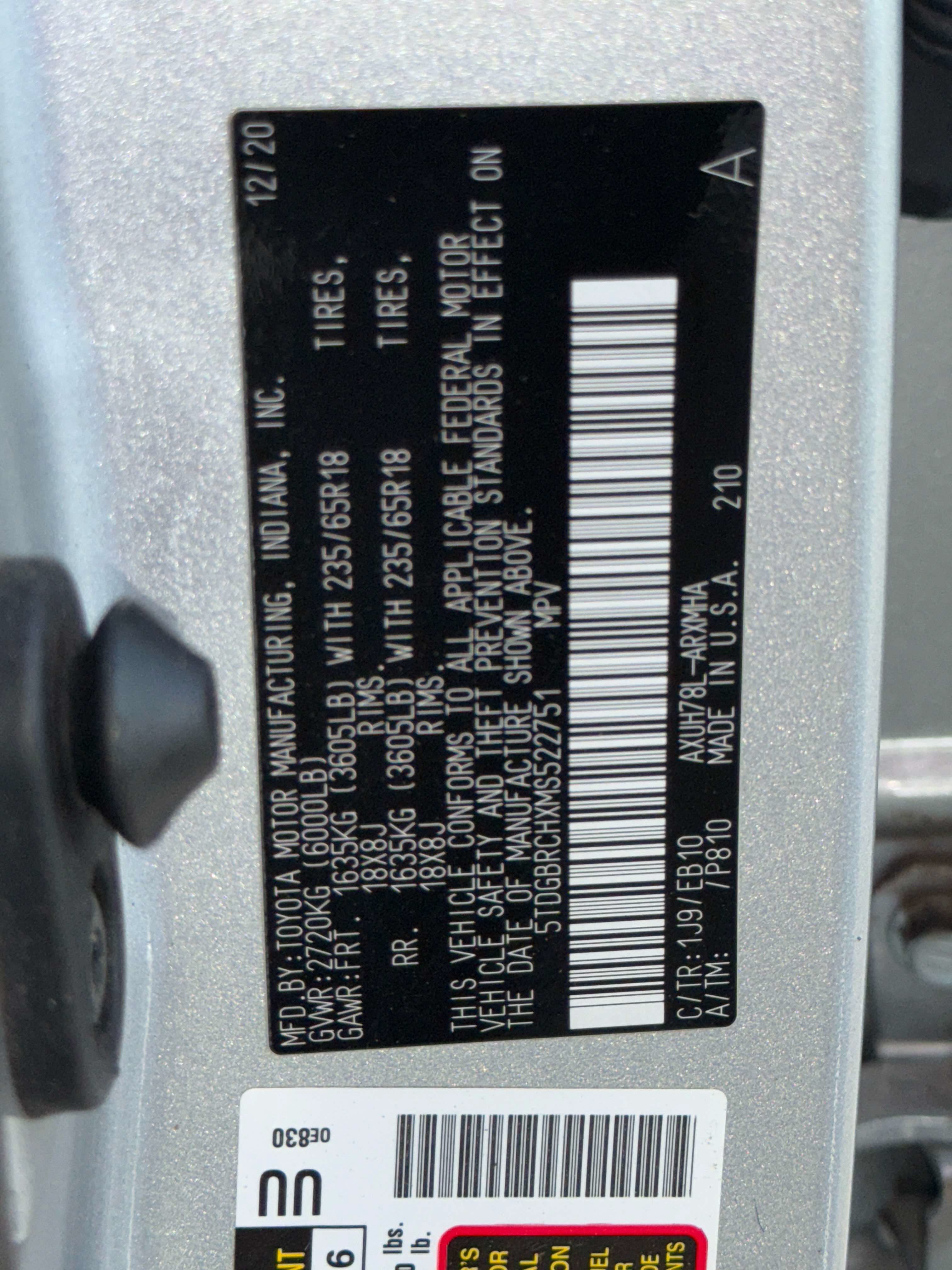 2021 Toyota Highlander Hybrid XLE