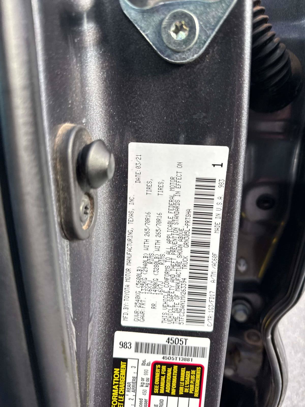 2021 Toyota Tacoma TRD Off Road