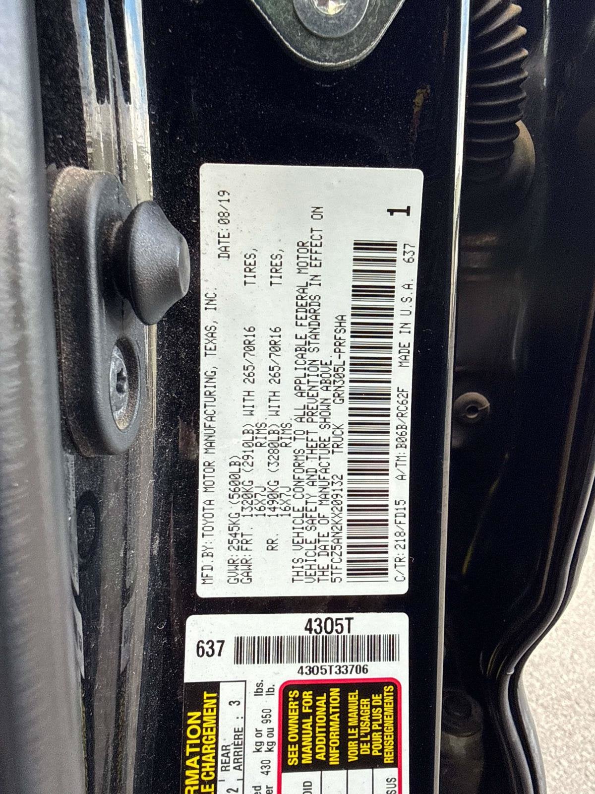 2019 Toyota Tacoma TRD Off Road