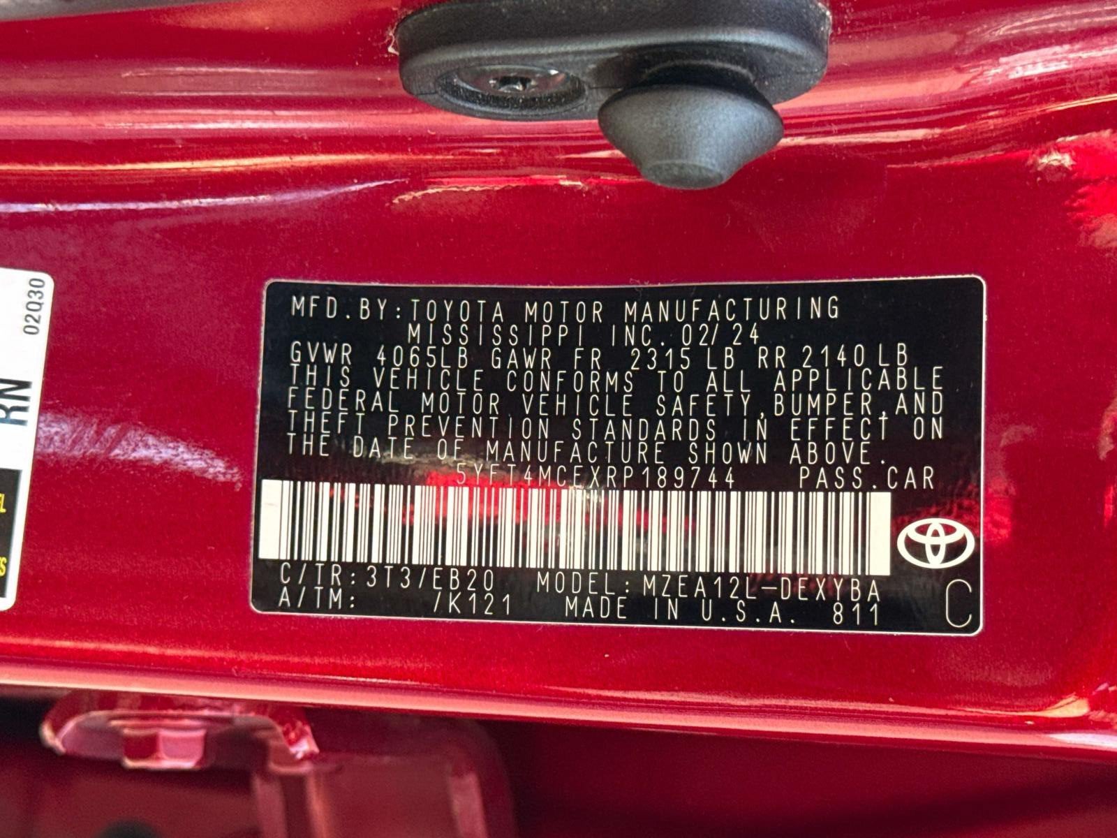 2024 Toyota Corolla XSE