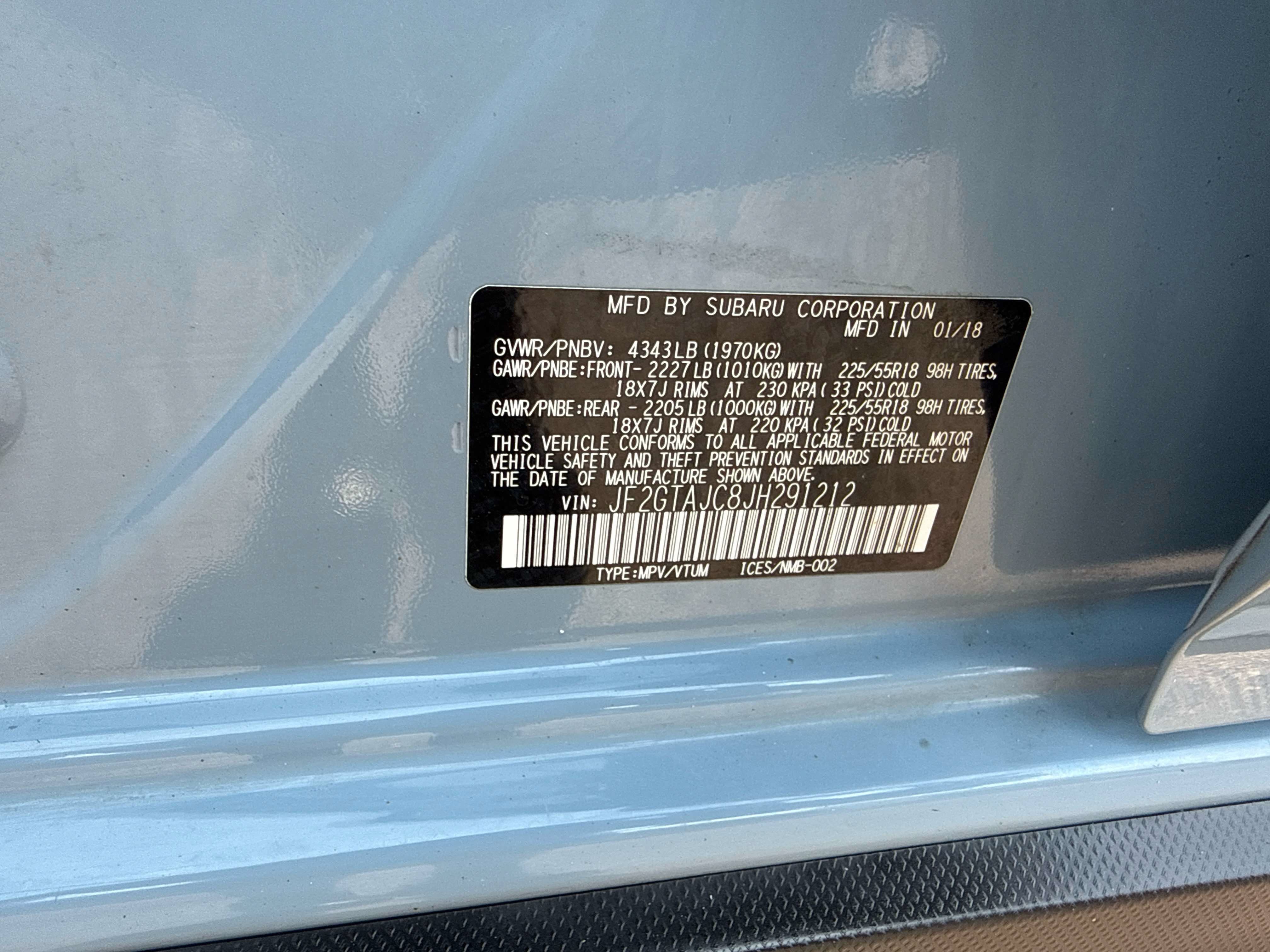 2018 Subaru Crosstrek Limited