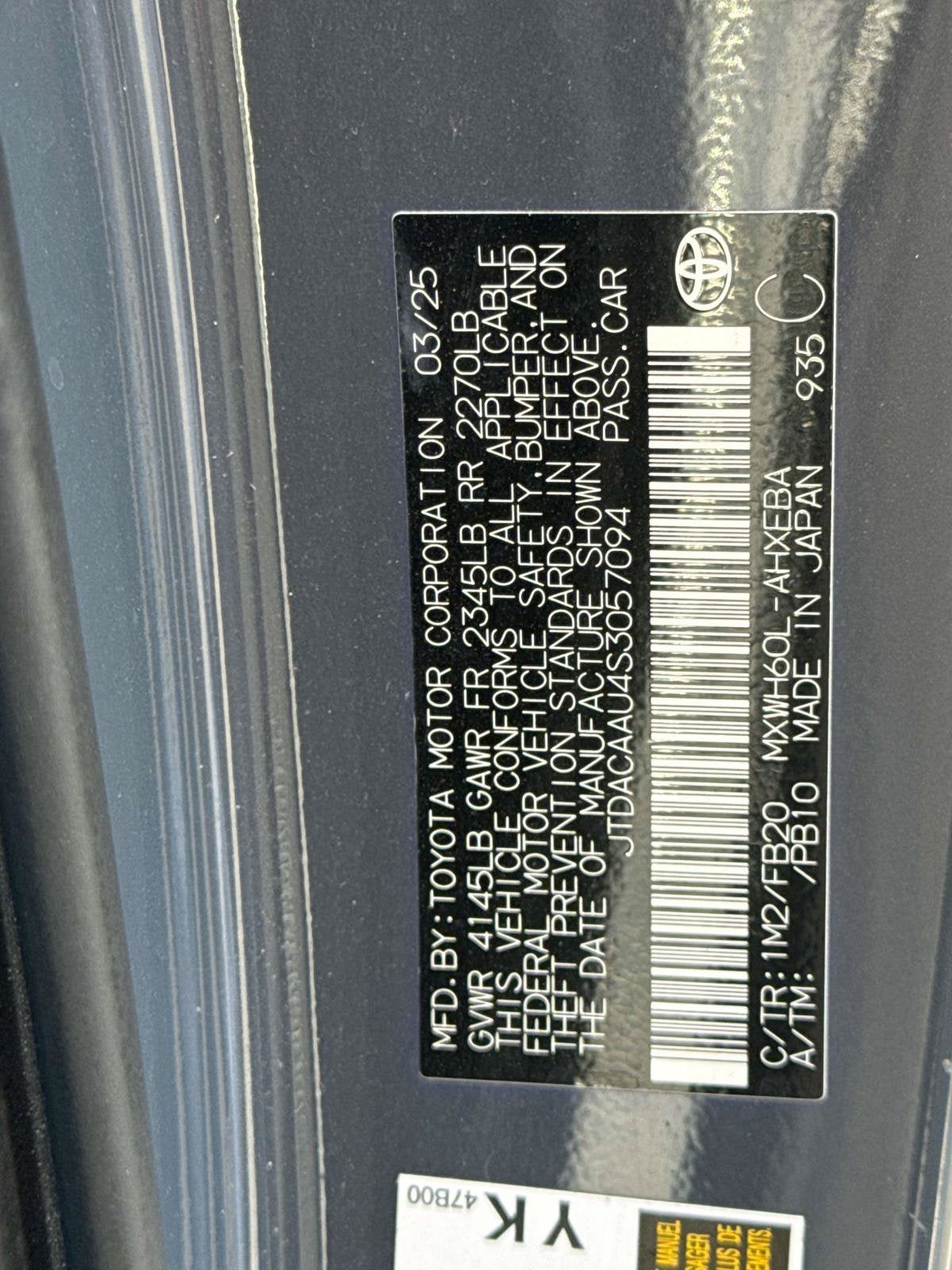 2025 Toyota Prius LE