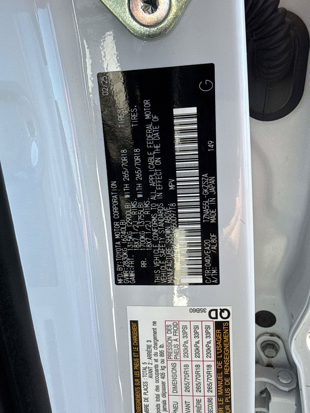 2025 Toyota 4Runner TRD Off Road Premium
