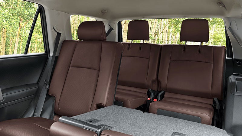 Tercera fila de asientos en la nueva Toyota 4Runner
