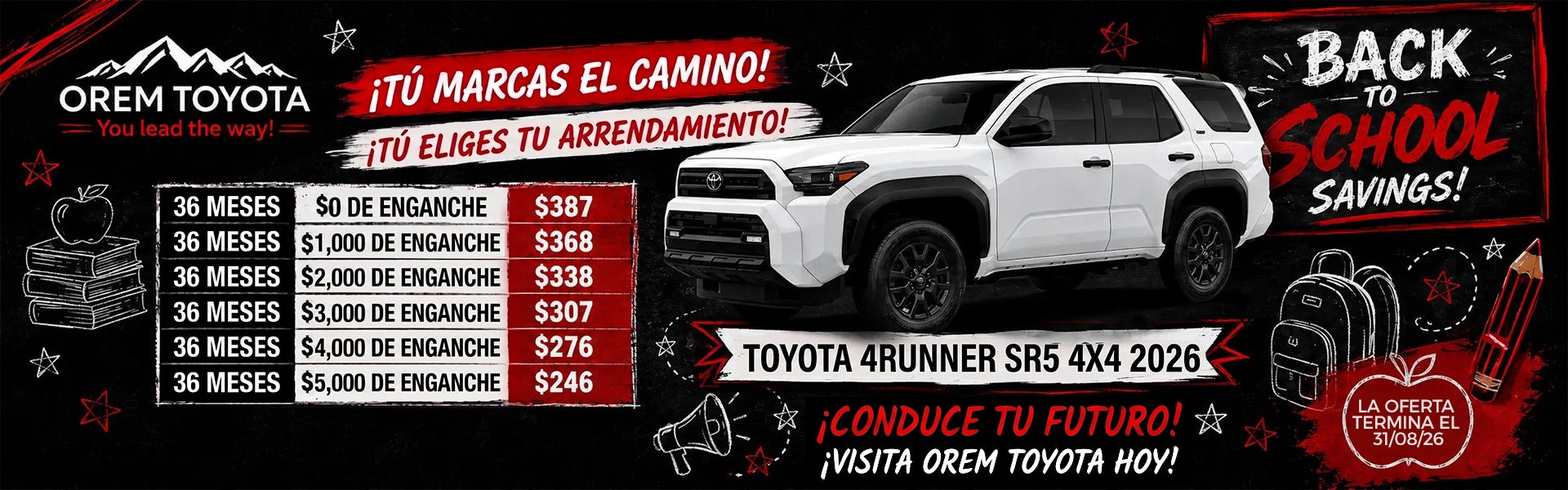Nuevo 2026 4Runner SR5 en Orem Toyota ES en Orem UT