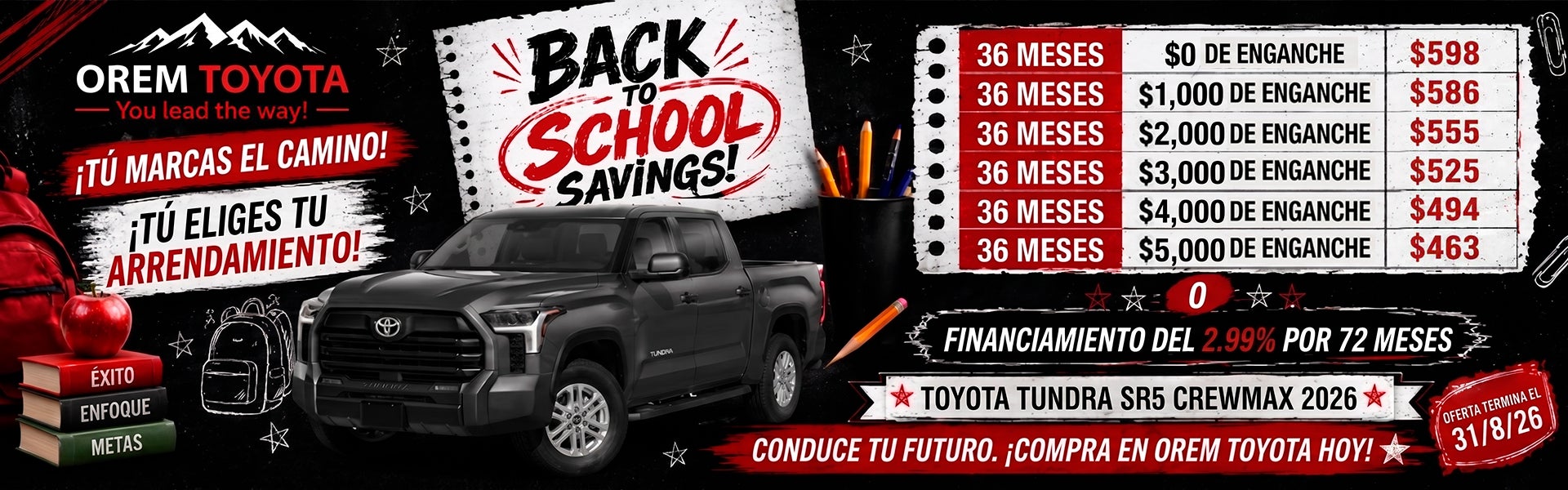 2026 Tundra Crewmax GAS SR5 en Orem Toyota ES en Orem UT