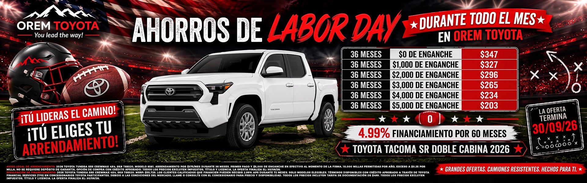 Nuevo 2026 Tacoma Double Cab SR5 en Orem Toyota ES en Orem UT